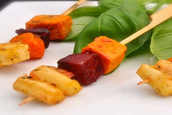 Roasted Root Vegetable Kabob